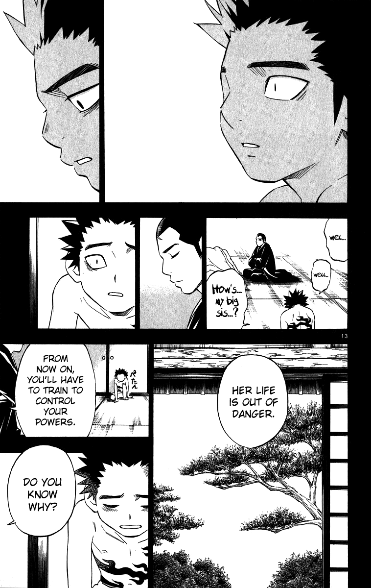 Kekkaishi Chapter 73 page 13 - Chapter 73: Four Years Ago (Part 3)