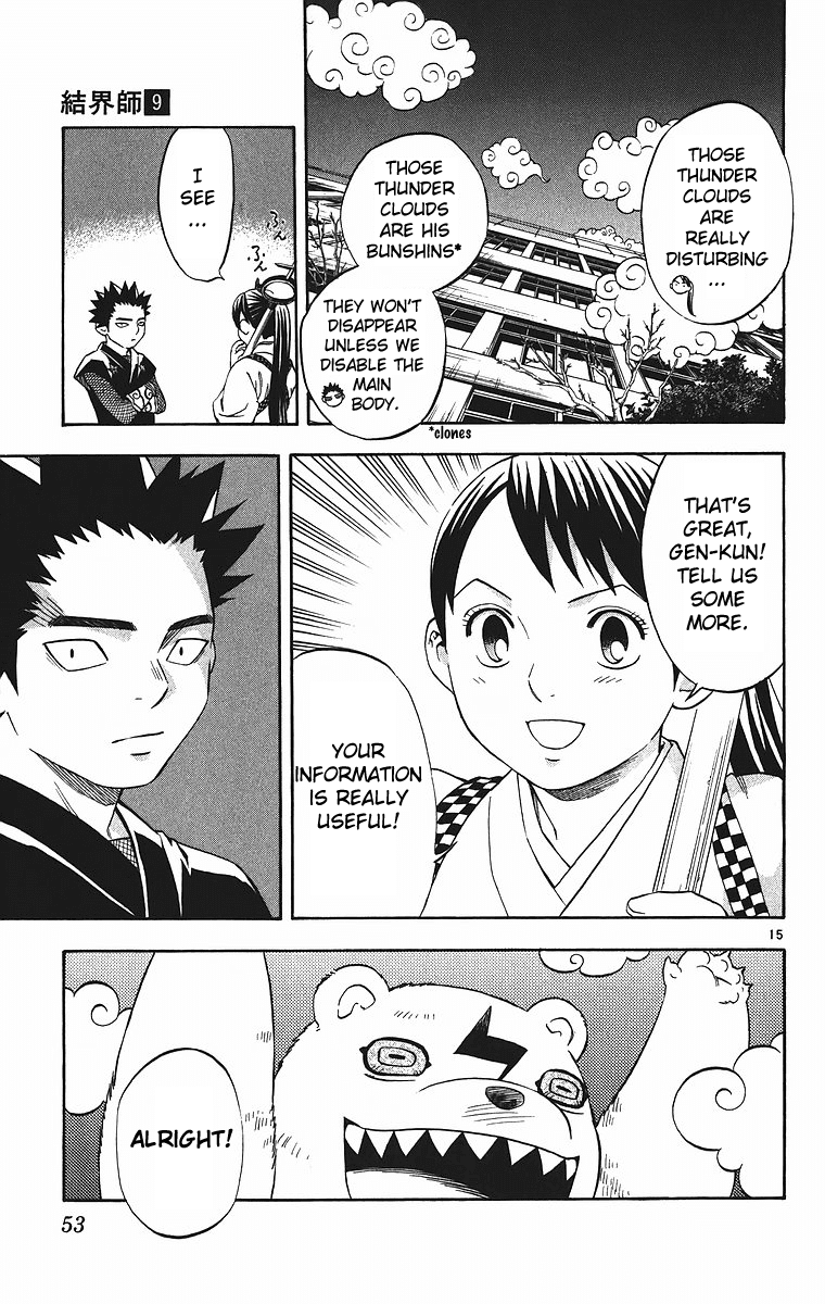 Kekkaishi Chapter 78 page 15 - Chapter 78: Raizou