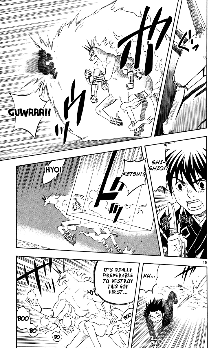 Kekkaishi Chapter 91 page 15 - Chapter 91: Demon of Flames