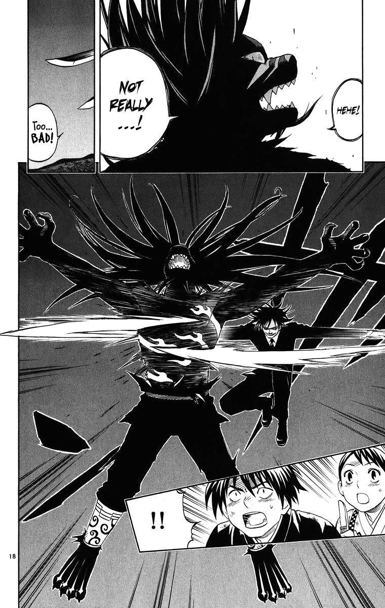 Kekkaishi Chapter 94 page 18 - Chapter 94: Sea of Flames