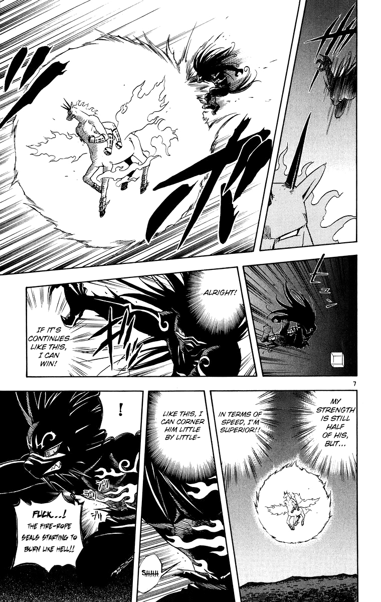 Kekkaishi Chapter 94 page 8 - Chapter 94: Sea of Flames