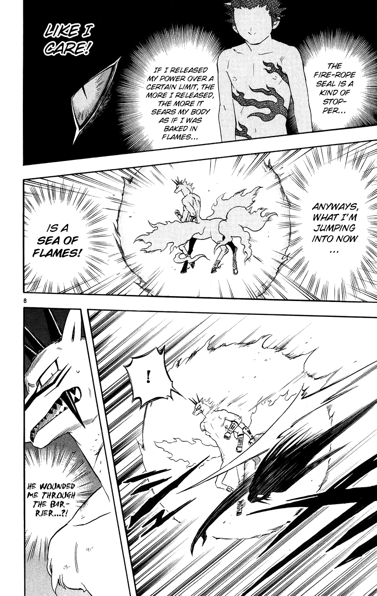 Kekkaishi Chapter 94 page 9 - Chapter 94: Sea of Flames