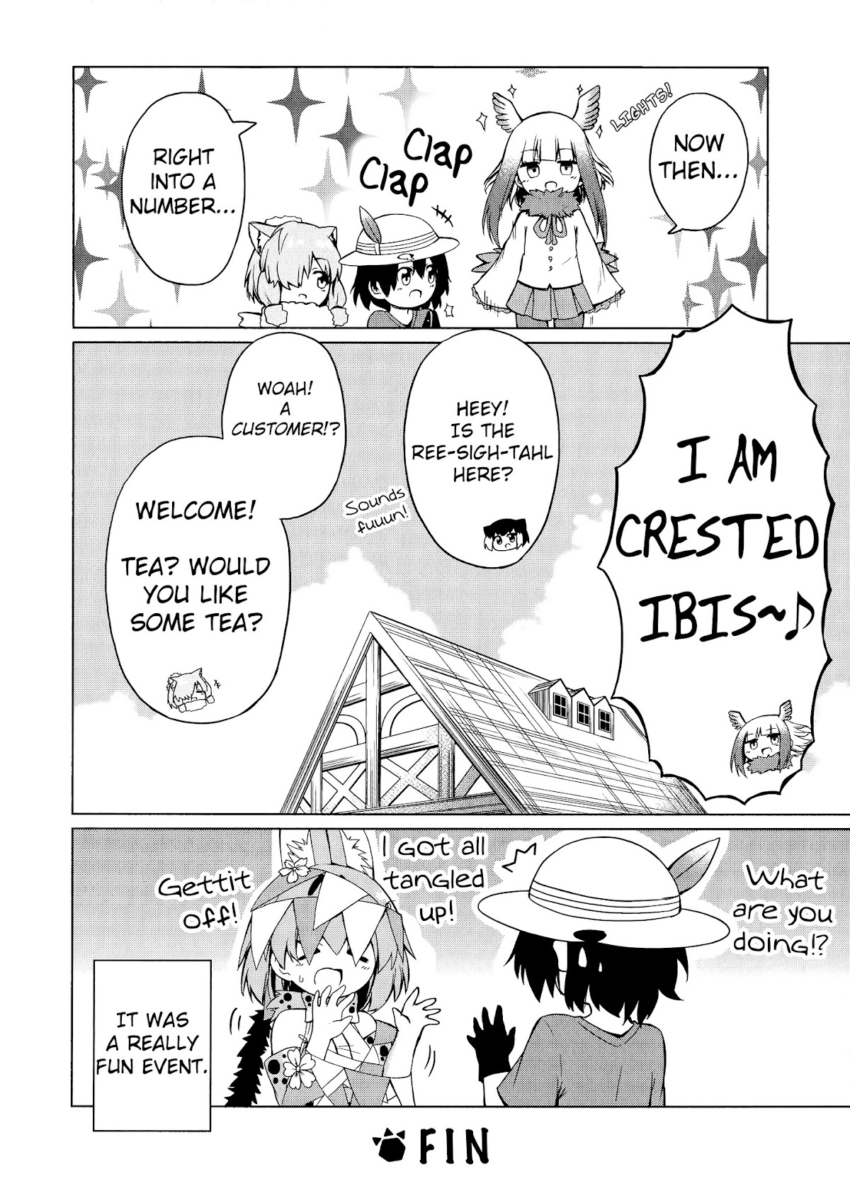 Kemono Friends Comic A La Carte Japari Park Anthology Chapter 3 page 8 - Chapter 3 : "Crested Ibis-san's Recital"