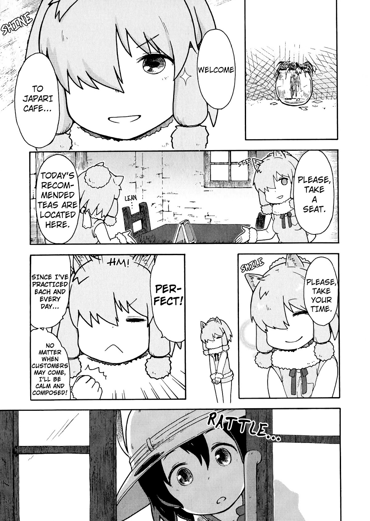 Kemono Friends Comic A La Carte Japari Park Anthology Chapter 6 page 7 - Chapter 6 : "Japari Cafe Beginnings"
