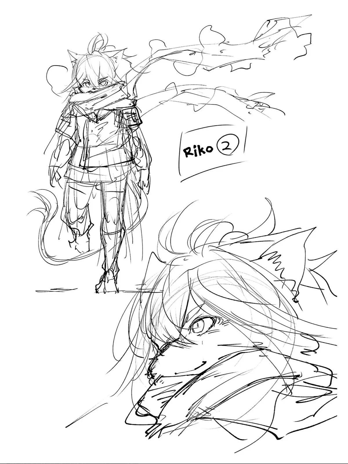 Kemono Giga Chapter 89.5 page 23 - Chapter 89.5: Kemono Giga + Kemono Attack Squad Akatsuki Concept Art