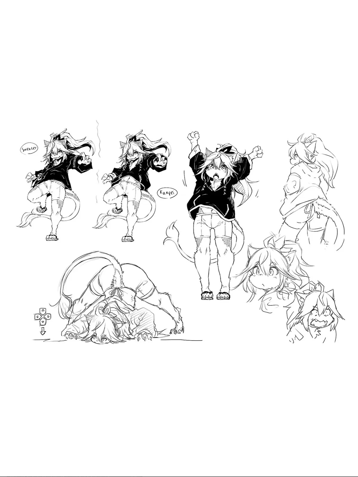 Kemono Giga Chapter 89.5 page 24 - Chapter 89.5: Kemono Giga + Kemono Attack Squad Akatsuki Concept Art