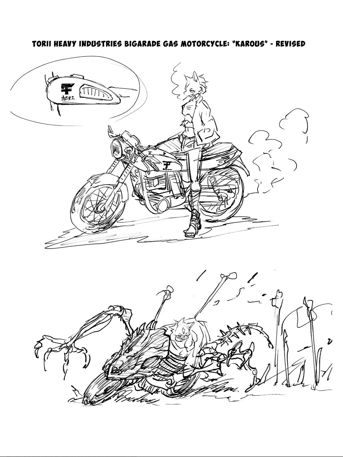 Kemono Giga Chapter 89.5 page 29 - Chapter 89.5: Kemono Giga + Kemono Attack Squad Akatsuki Concept Art