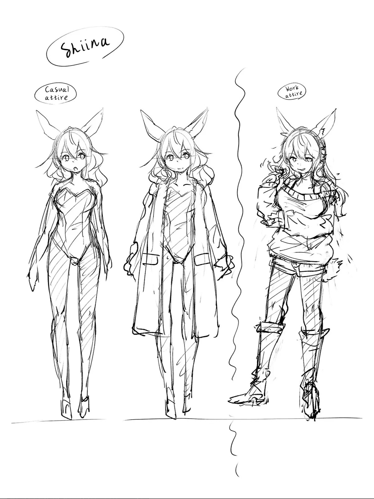Kemono Giga Chapter 89.5 page 32 - Chapter 89.5: Kemono Giga + Kemono Attack Squad Akatsuki Concept Art