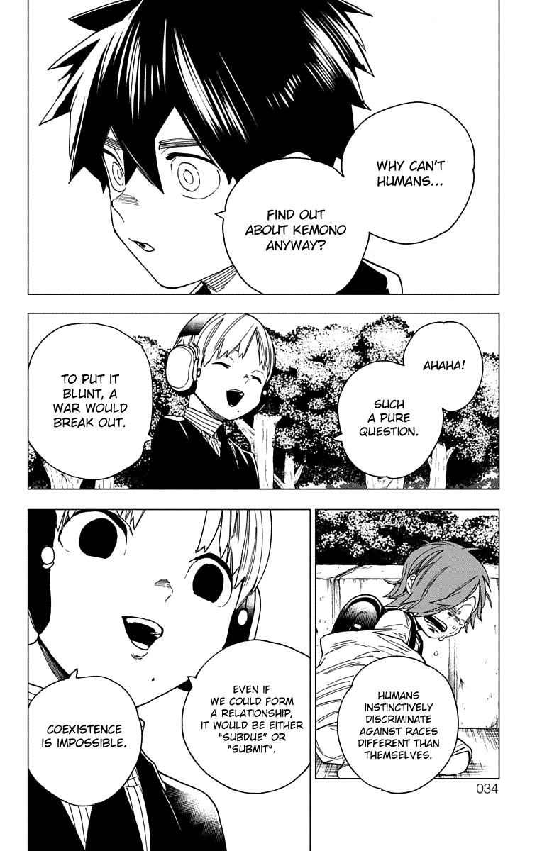 Kemono Jihen Chapter 16 page 36 - Chapter 16: Kabane's Long Day