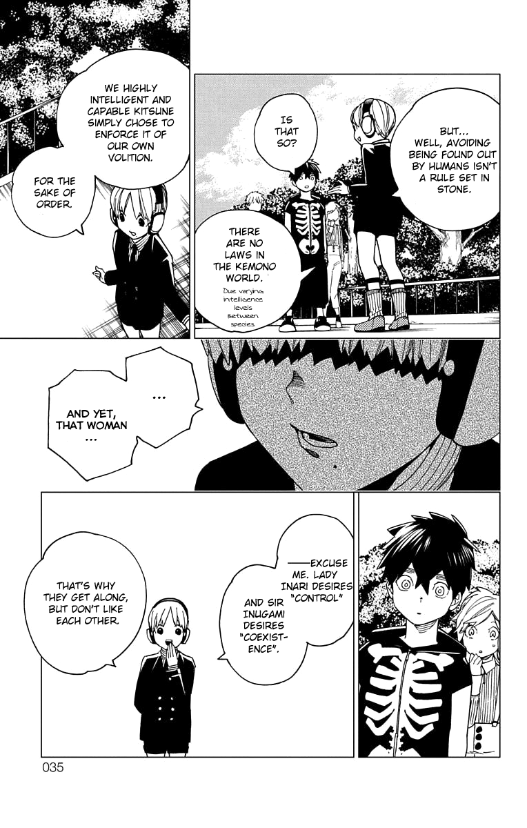Kemono Jihen Chapter 16 page 37 - Chapter 16: Kabane's Long Day