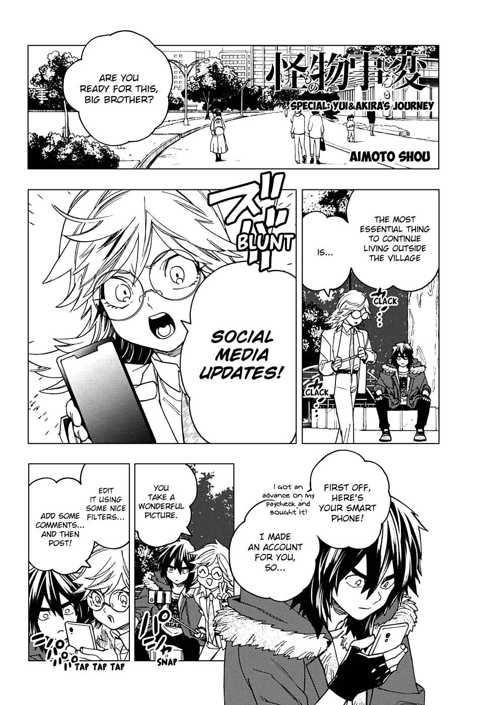 Kemono Jihen Chapter 27.5 page 6 - Chapter 27.5: Volume extras (Special: Yui and Akira's Journey)