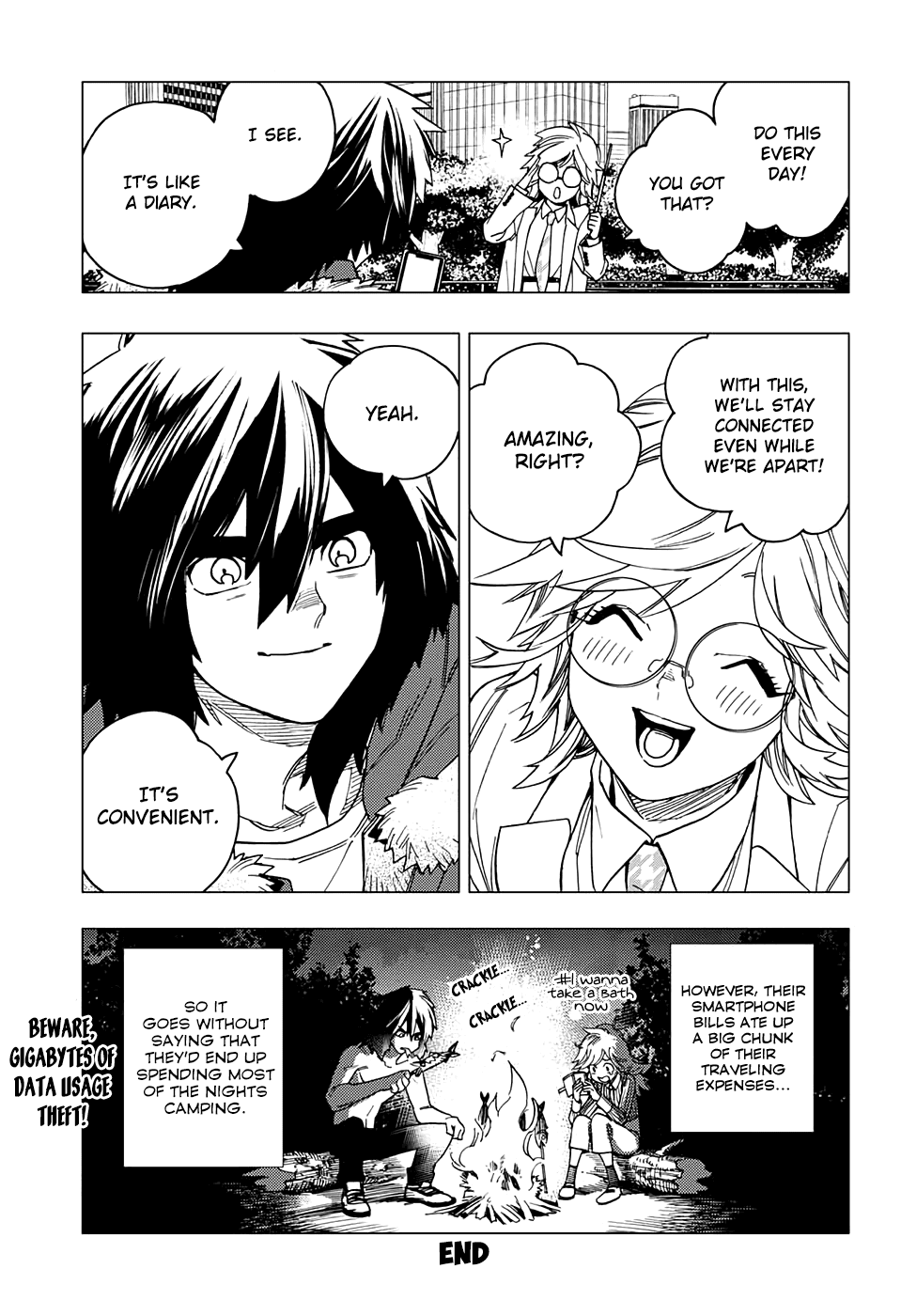 Kemono Jihen Chapter 27.5 page 7 - Chapter 27.5: Volume extras (Special: Yui and Akira's Journey)
