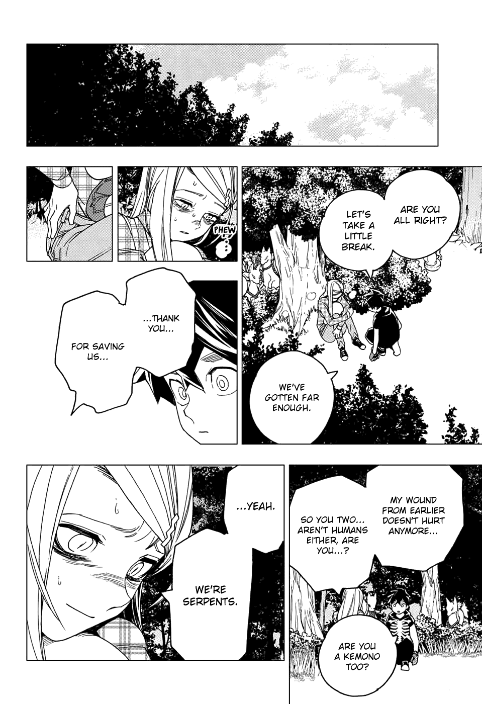 Kemono Jihen Chapter 28 page 45 - Chapter 28: Snakes of Ash