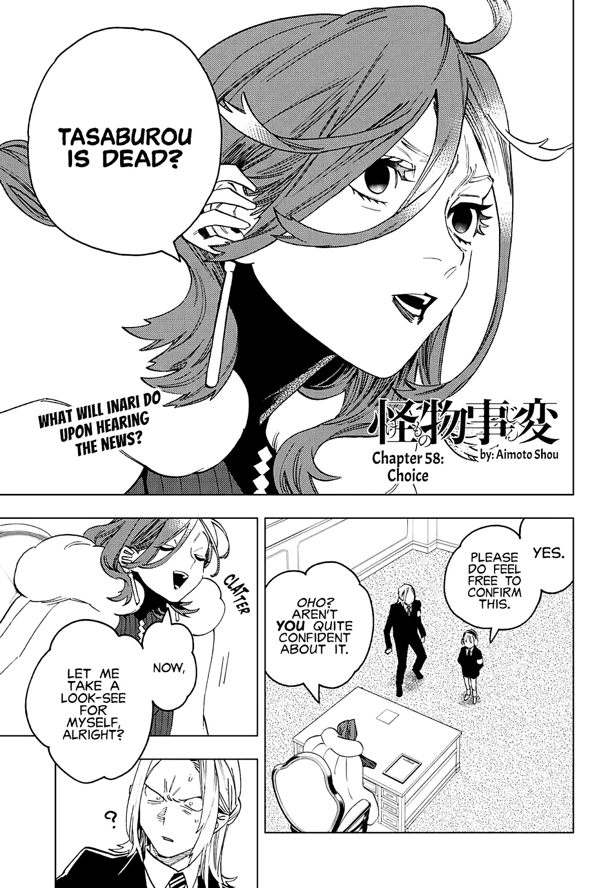 Kemono Jihen Chapter 58 page 1 - Chapter 58: Choice
