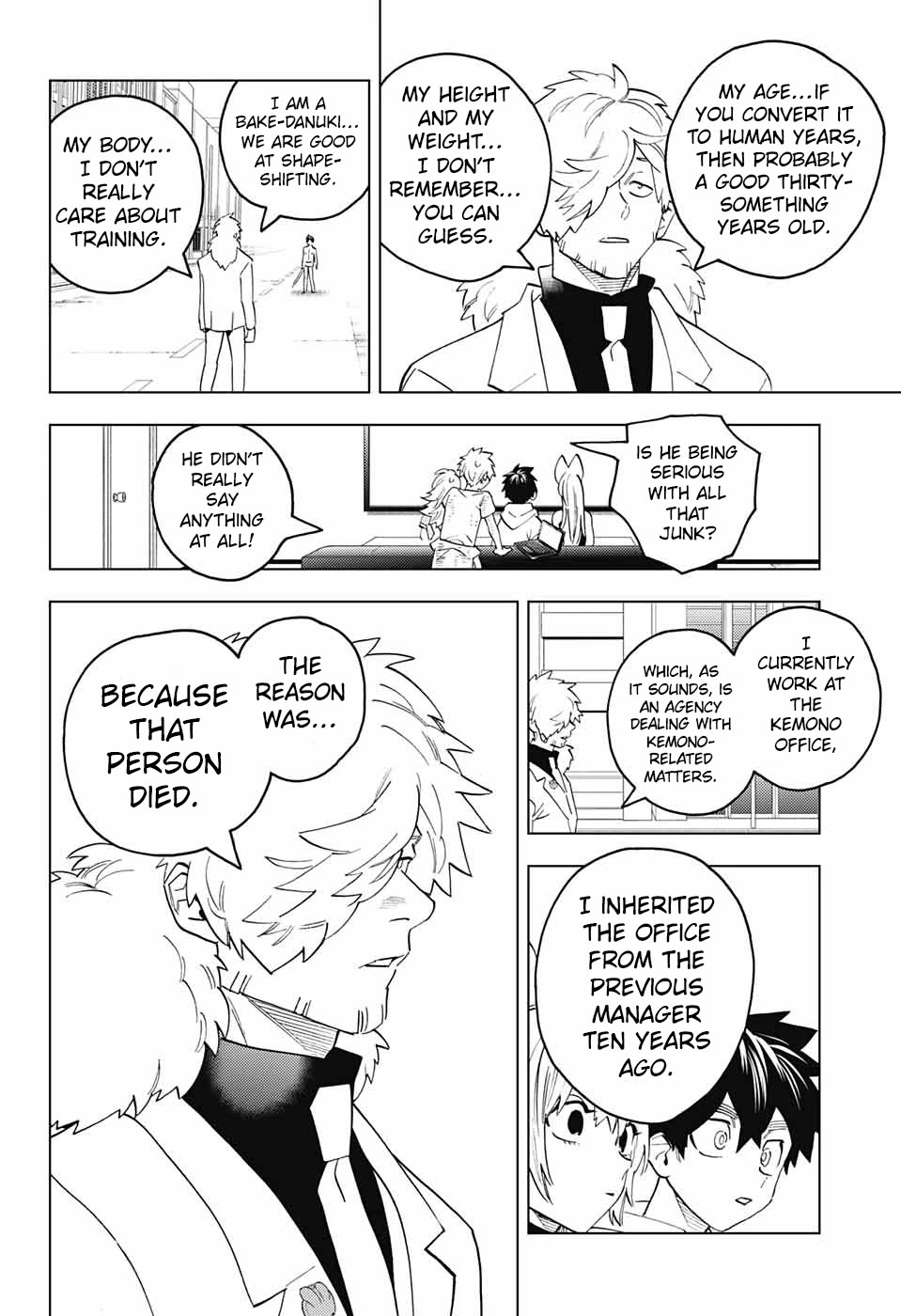 Kemono Jihen Chapter 66 page 12 - Chapter 66: Tanuki