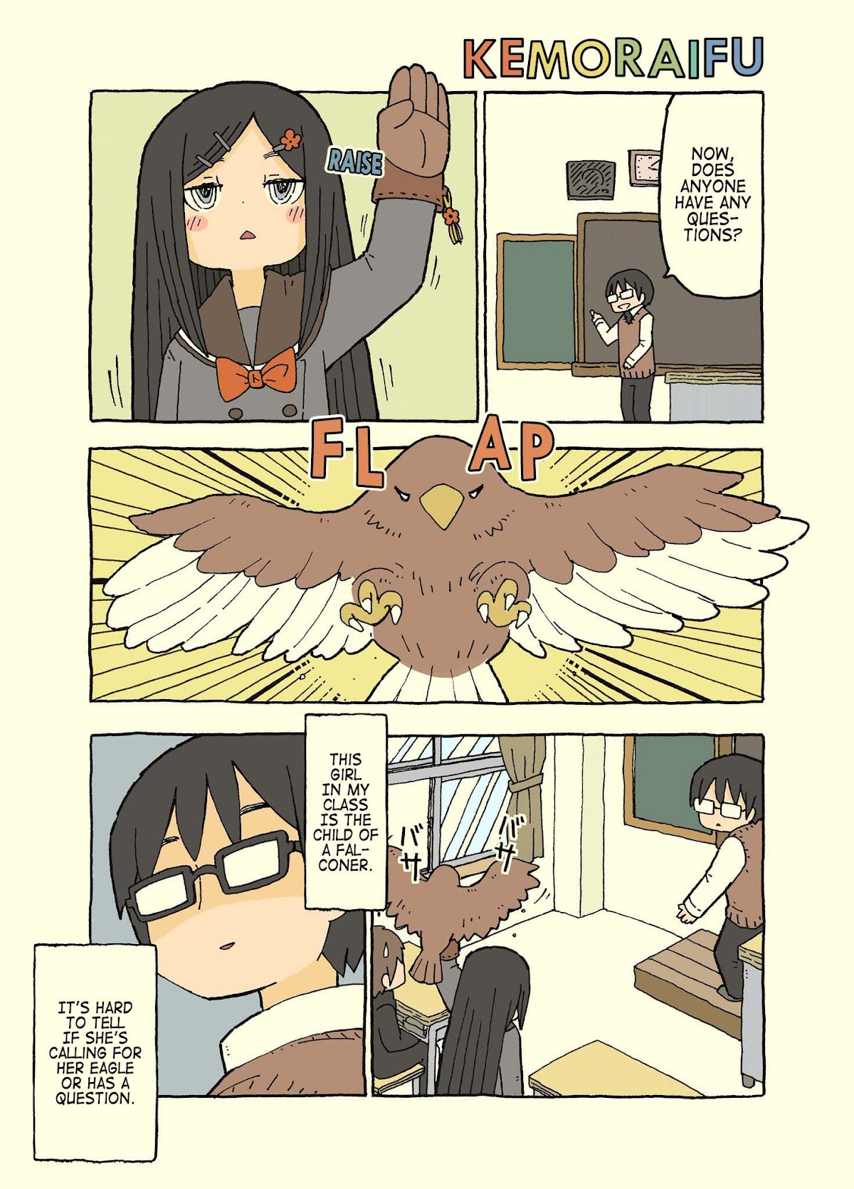 Kemoraifu Chapter 14 page 1 - Chapter 14: 131-140 (Twitter)