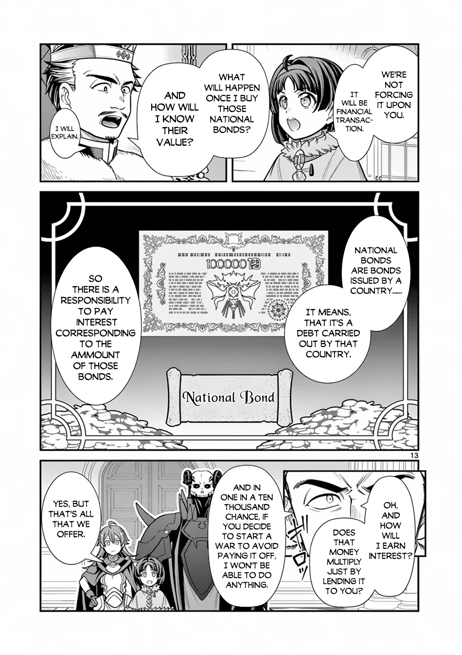Ken to Mahou no Zeikin Taisaku Chapter 7 page 14 - Chapter 7: National Bond Sale