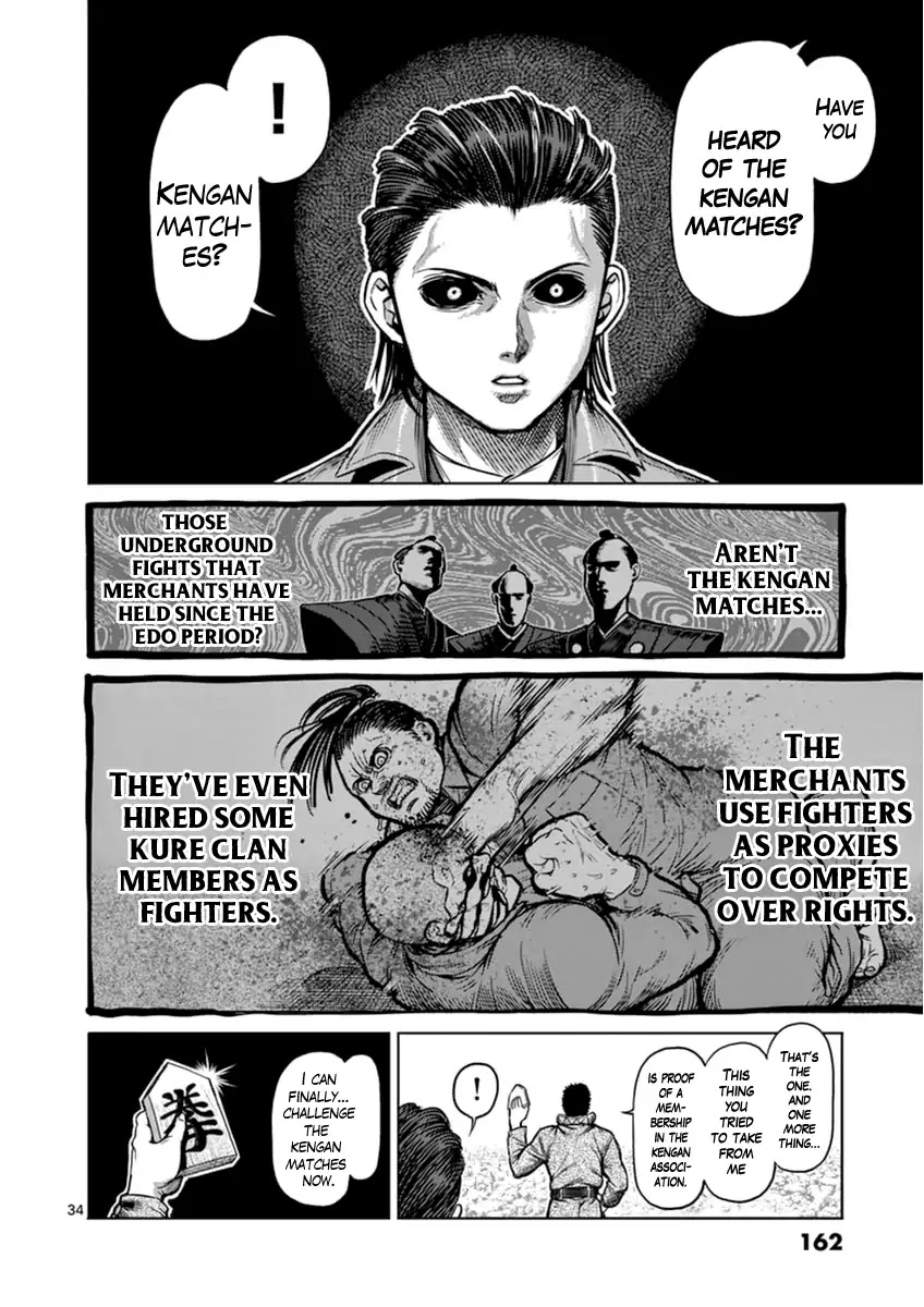Kengan Asura Zero Chapter 6 page 34 - Chapter 6: The Conqueror (Part One)