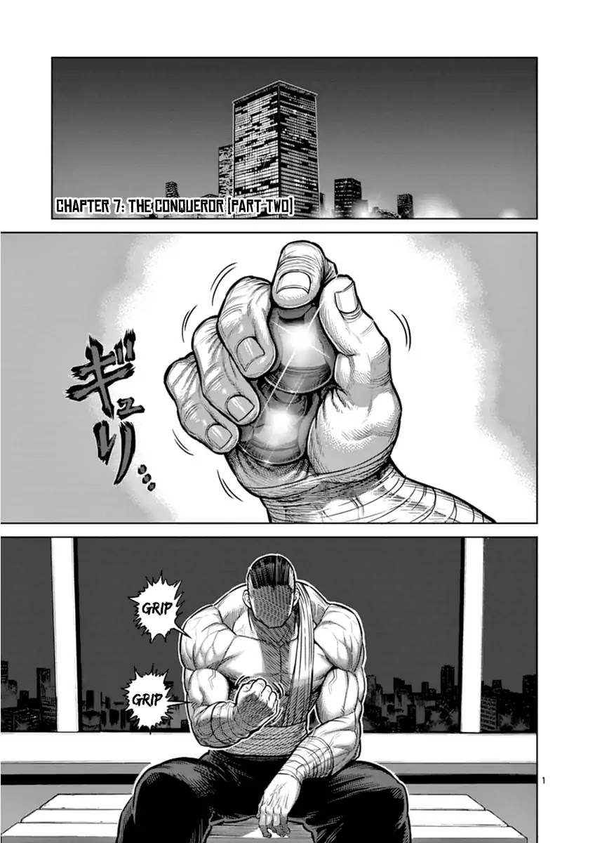 Kengan Asura Zero Chapter 7 page 1 - Chapter 7: The Conqueror (Part Two)