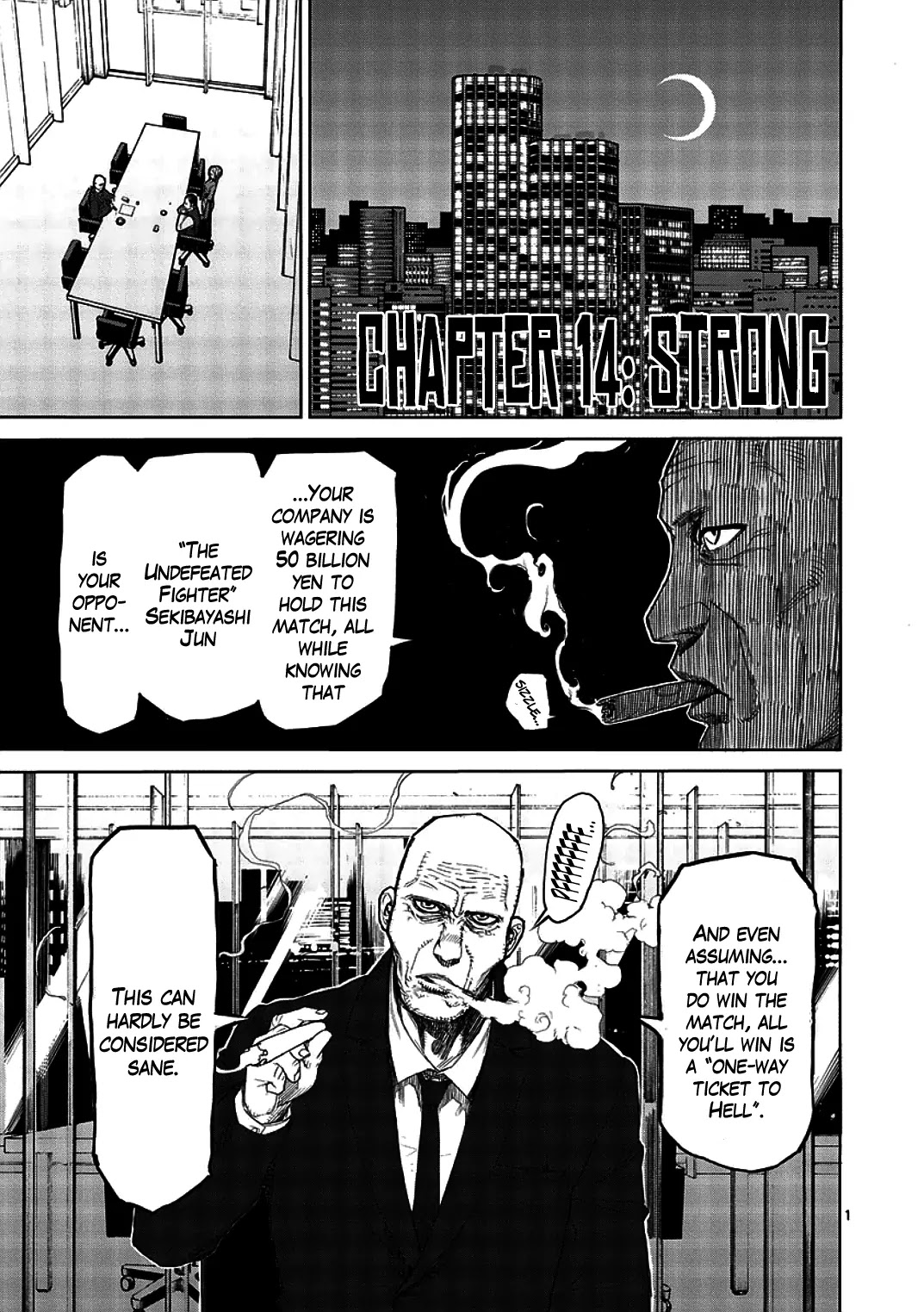 Kengan Asura Chapter 14 page 1 - Chapter 14: Strong