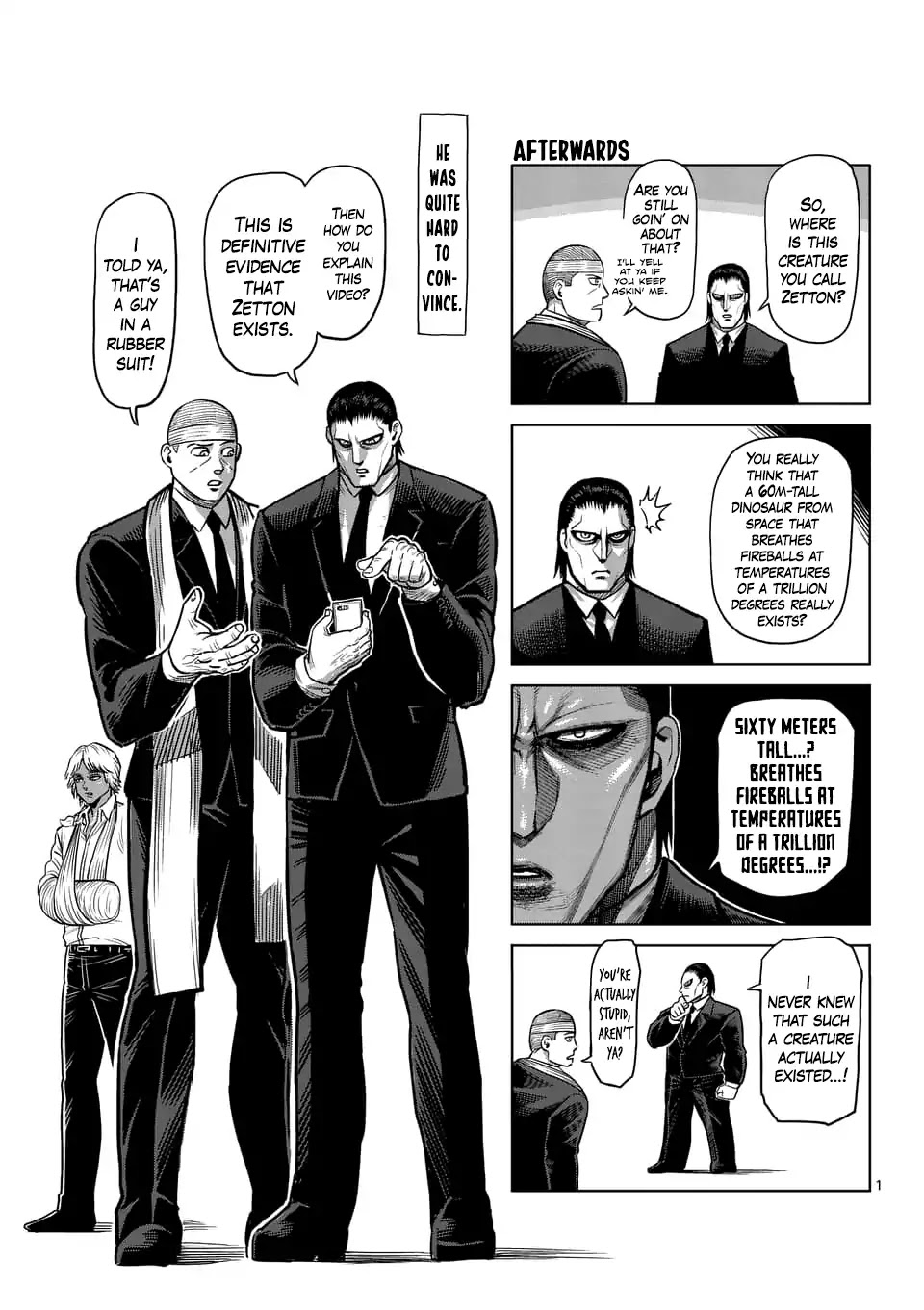 Kengan Asura Chapter 140.5 page 1 - Chapter 140.5: 4-Panel Extras (2)