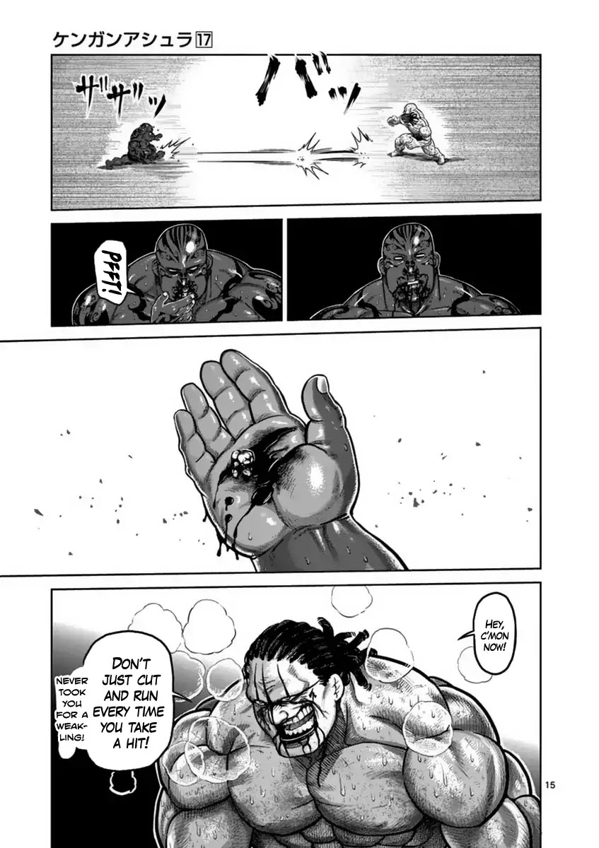 Kengan Asura Chapter 143 page 15 - Chapter 143: Sacrifire