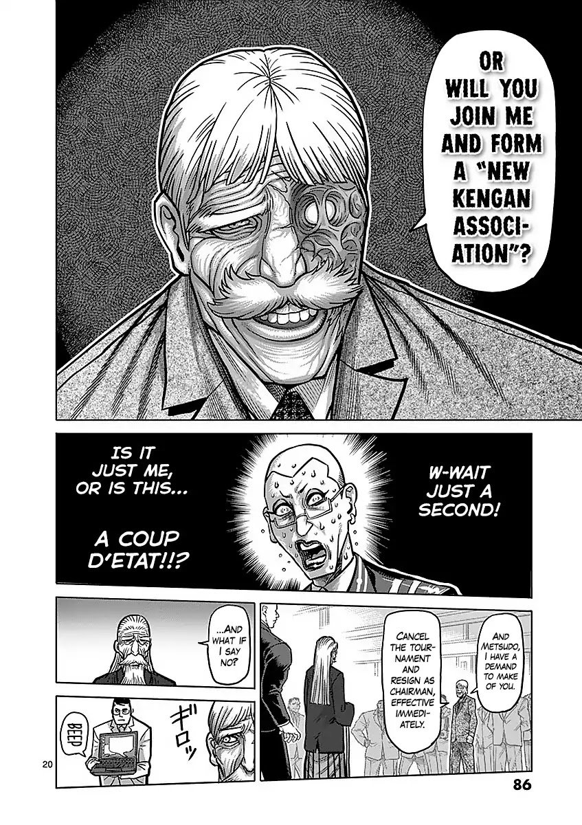 Kengan Asura Chapter 175 page 20 - Chapter 175: Mutiny