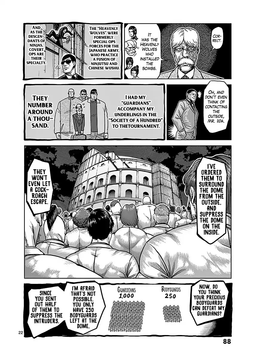 Kengan Asura Chapter 175 page 22 - Chapter 175: Mutiny