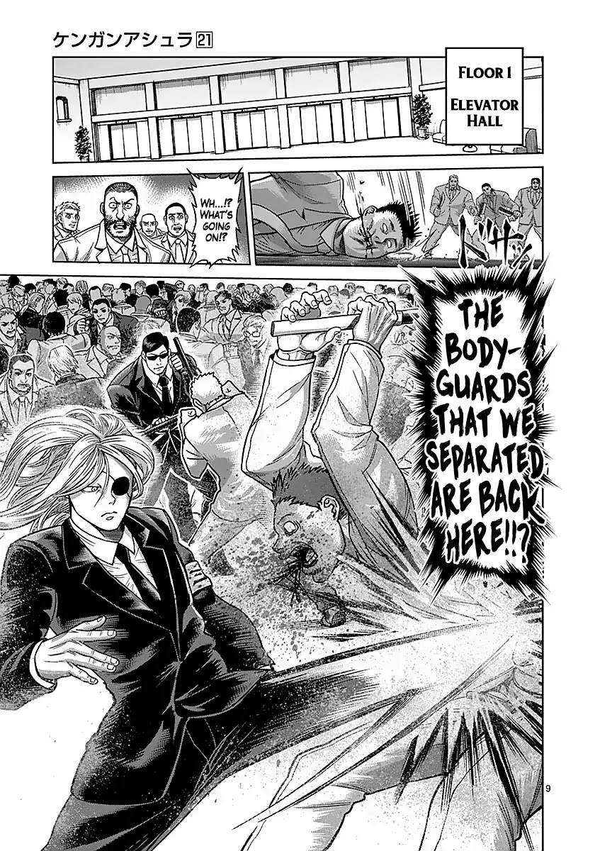 Kengan Asura Chapter 180 page 9 - Chapter 180: Suppression