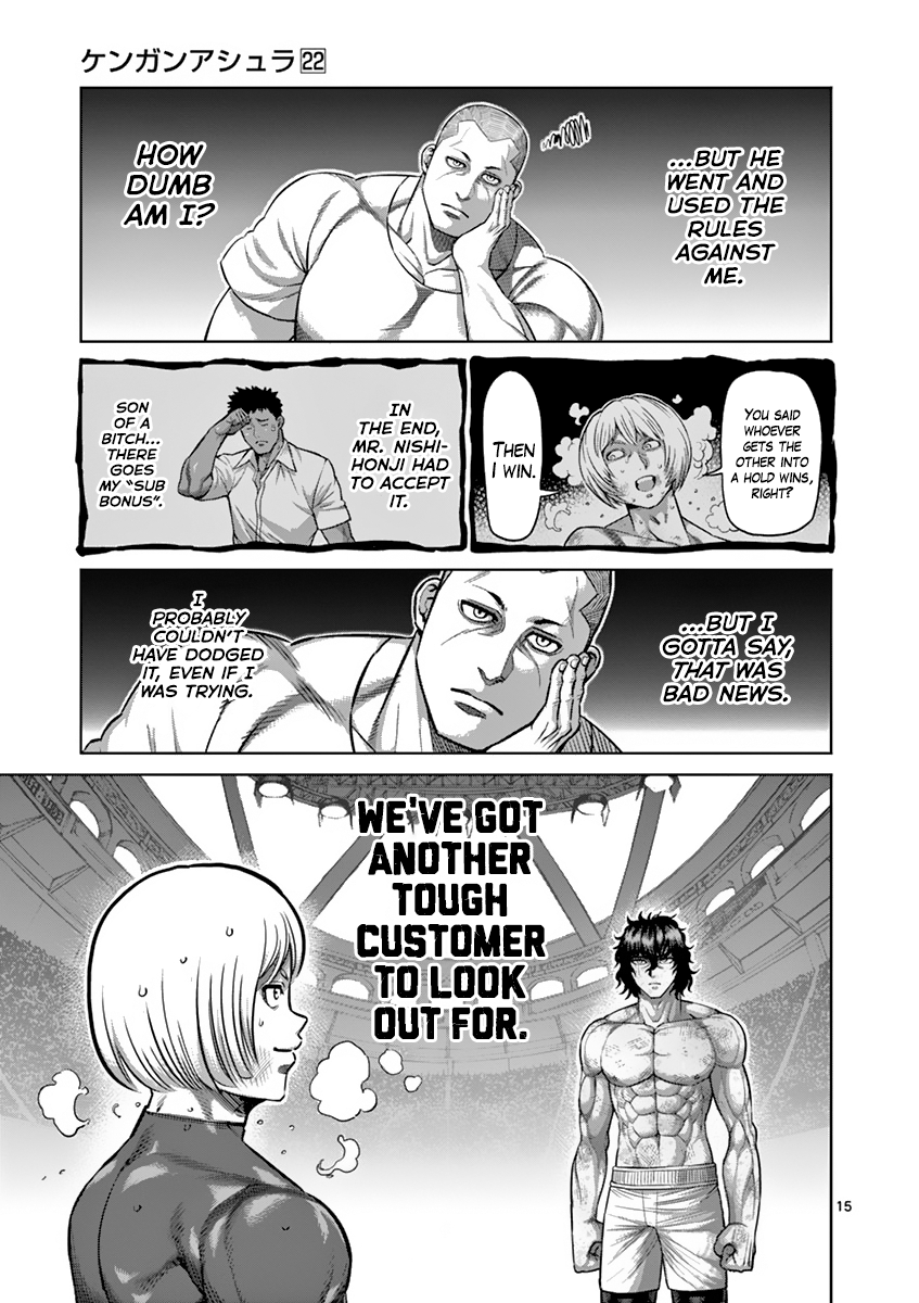 Kengan Asura Chapter 183 page 15 - Chapter 183: Stubborn