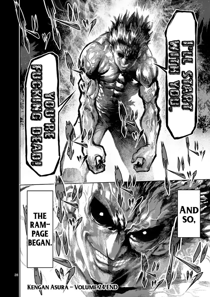 Kengan Asura Chapter 210 page 28 - Chapter 210: Abnormal