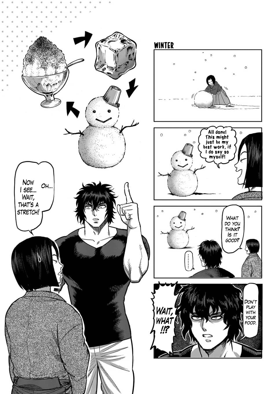 Kengan Asura Chapter 236.5 page 1 - Chapter 236.5: 4-Panel Extras (6)