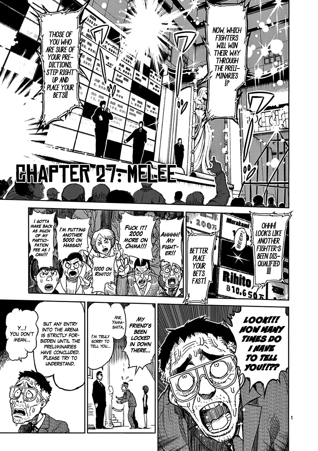 Kengan Asura Chapter 27 page 1 - Chapter 27: Melee
