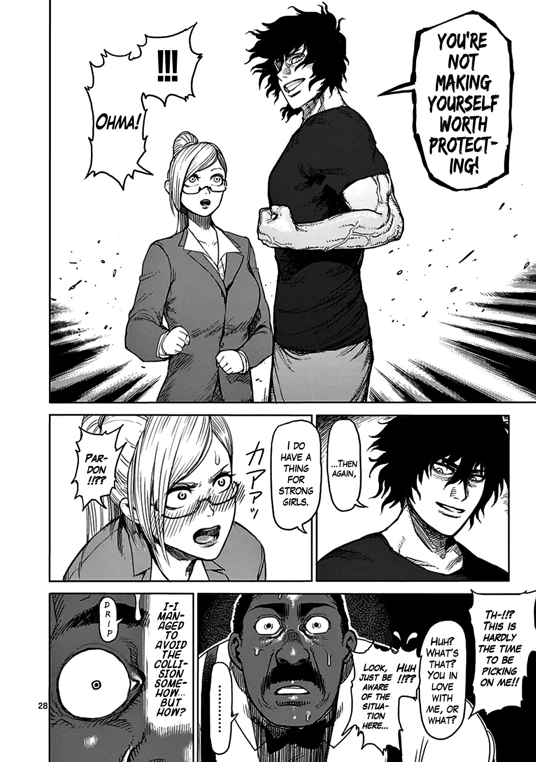 Kengan Asura Chapter 27 page 28 - Chapter 27: Melee