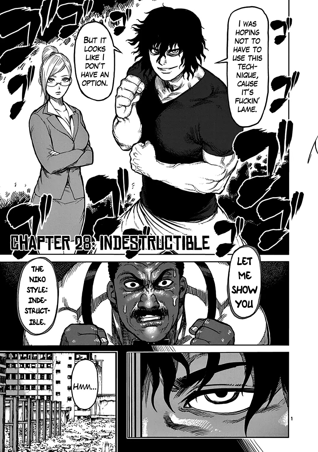 Kengan Asura Chapter 28 page 1 - Chapter 28: Indestructible