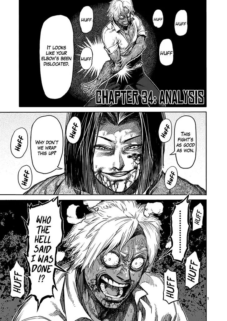 Kengan Asura Chapter 34 page 1 - Chapter 34: Analysis