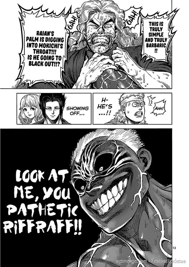 Kengan Asura Chapter 55 page 13 - Chapter 55: Overwhelming