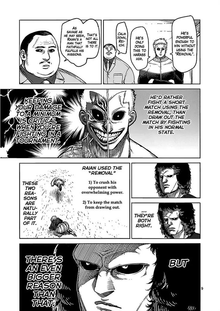 Kengan Asura Chapter 55 page 9 - Chapter 55: Overwhelming