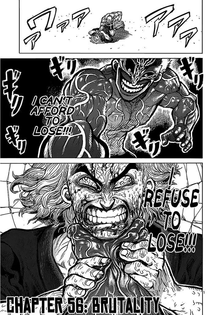 Kengan Asura Chapter 56 page 1 - Chapter 56: Brutality