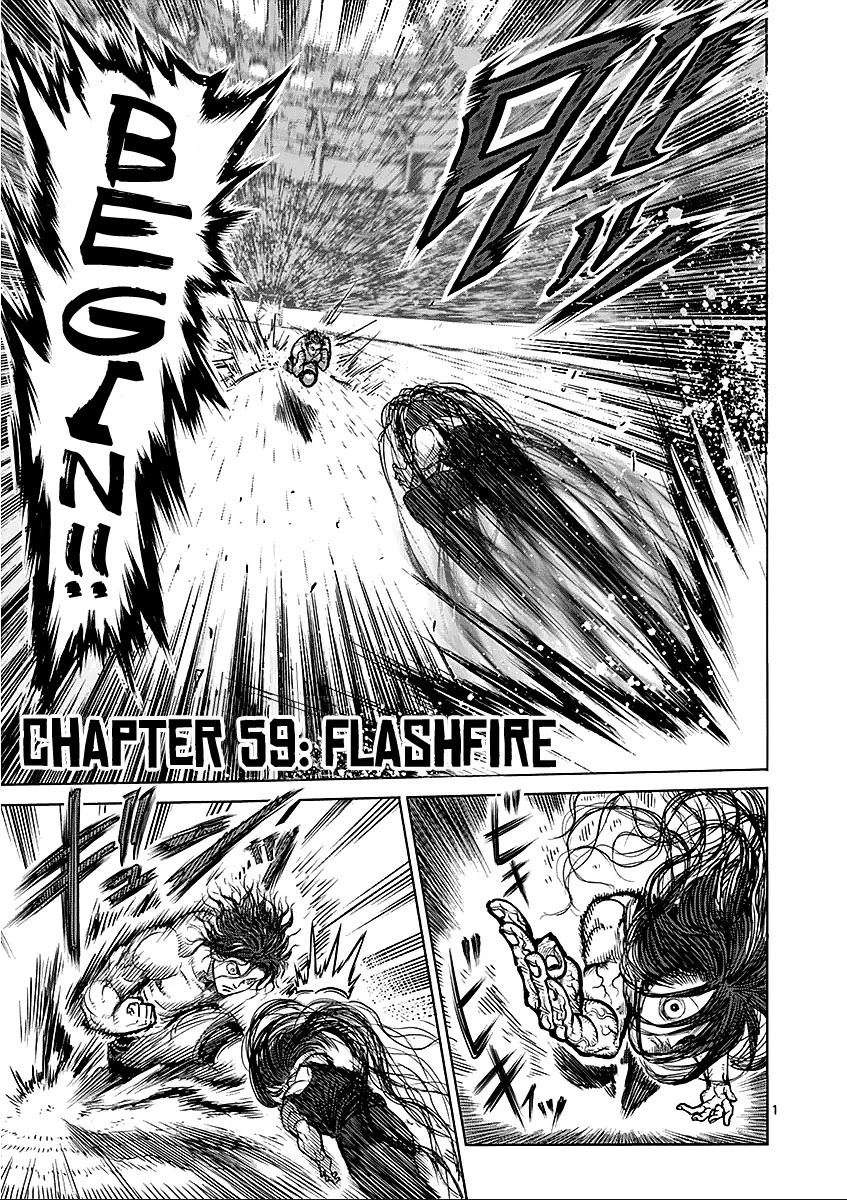 Kengan Asura Chapter 59 page 1 - Chapter 59: Flashfire