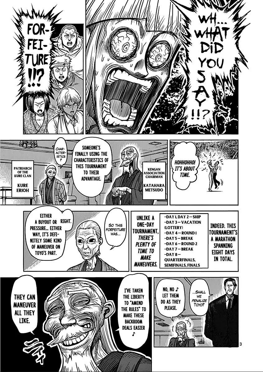 Kengan Asura Chapter 66 page 3 - Chapter 66: Rage
