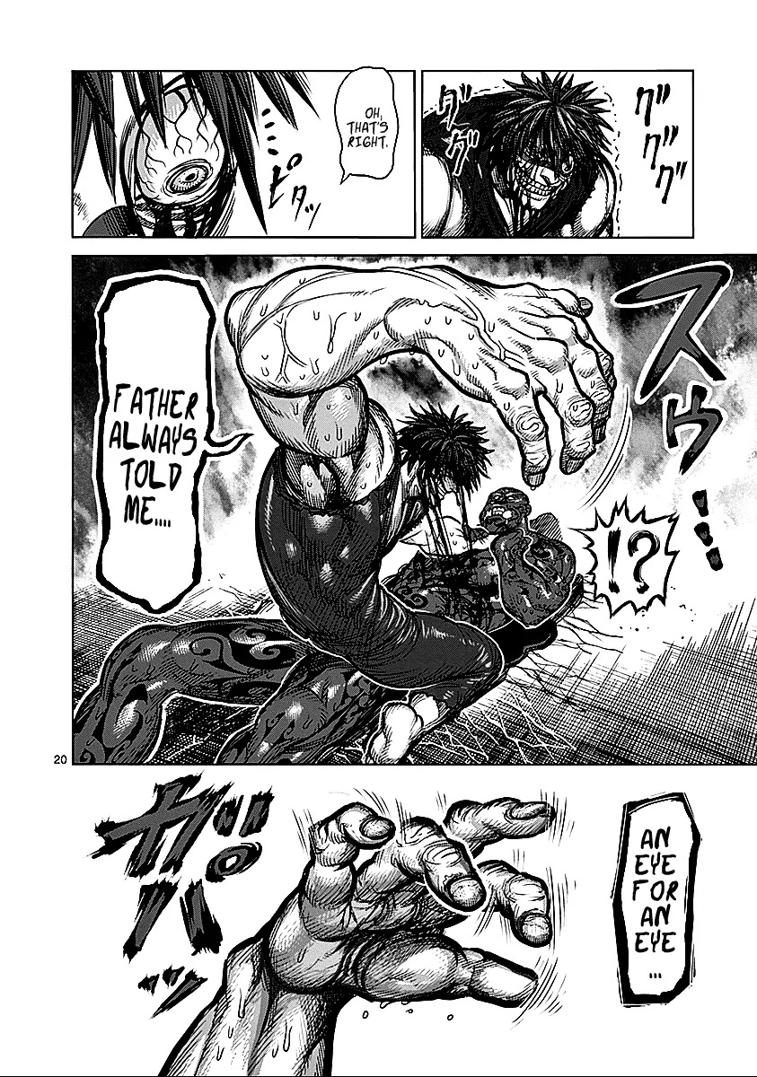 Kengan Asura Chapter 71 page 20 - Chapter 71: Eyeball