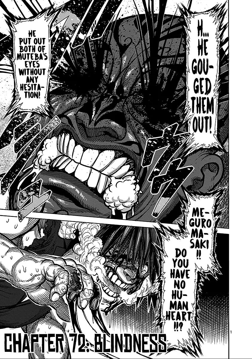 Kengan Asura Chapter 72 page 1 - Chapter 72: Blindness