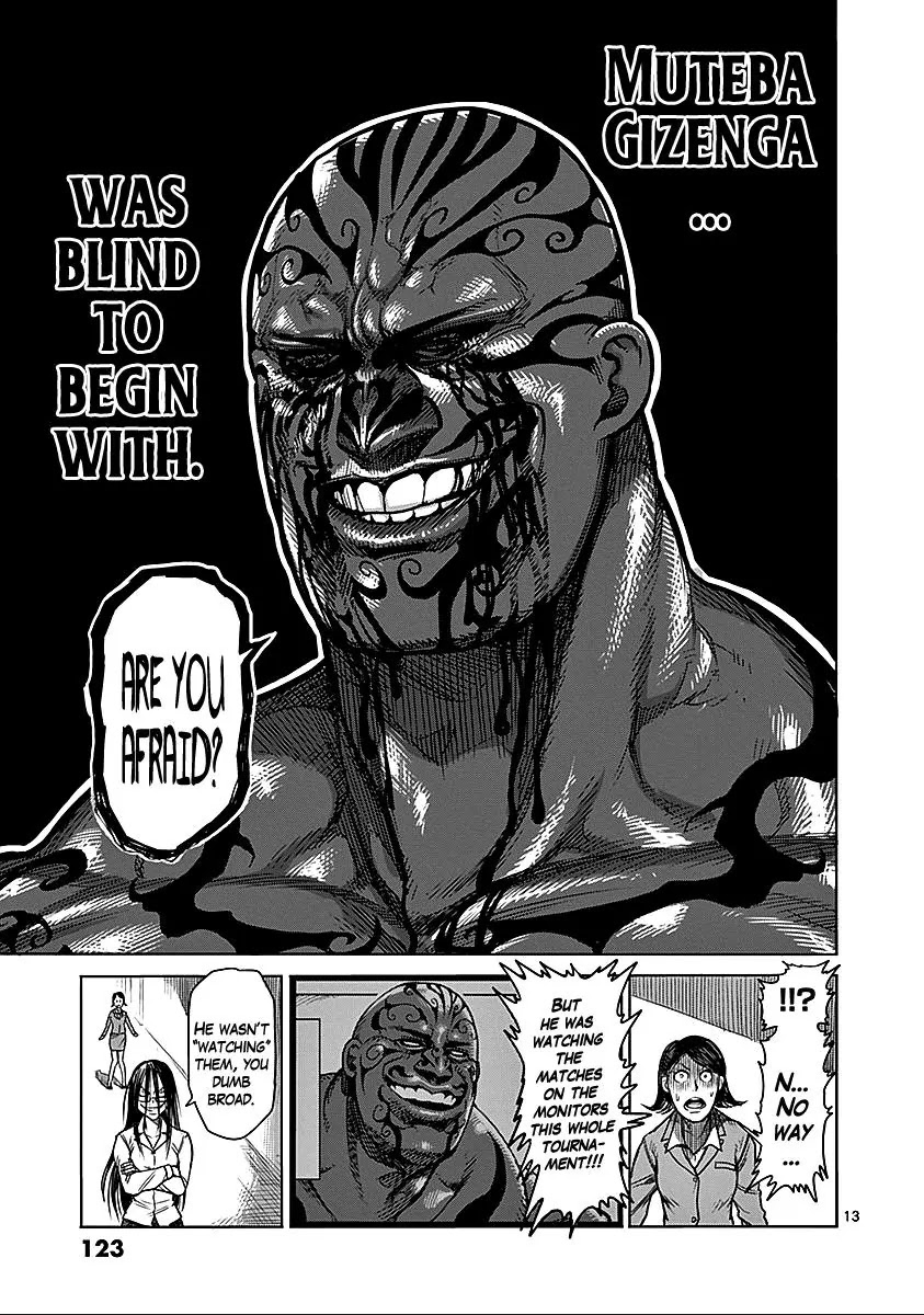 Kengan Asura Chapter 72 page 13 - Chapter 72: Blindness