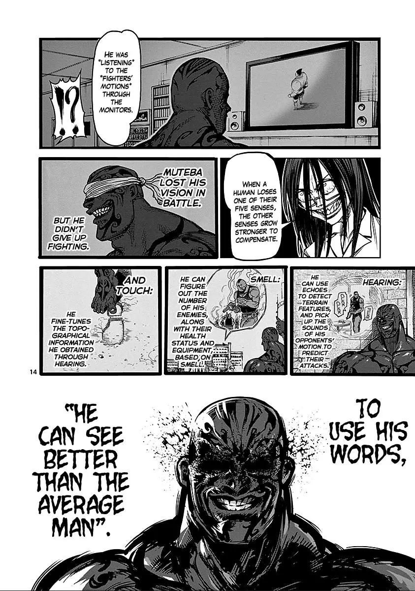 Kengan Asura Chapter 72 page 14 - Chapter 72: Blindness