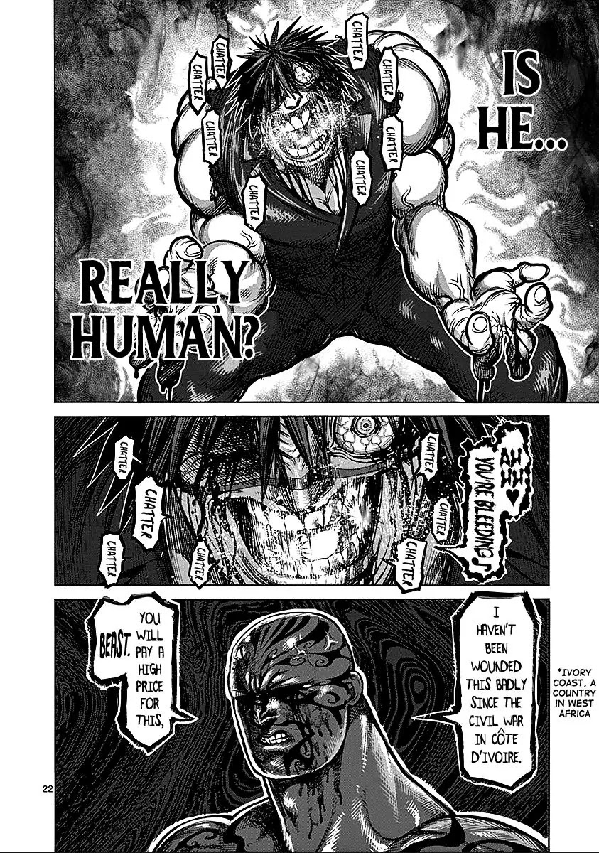 Kengan Asura Chapter 72 page 22 - Chapter 72: Blindness