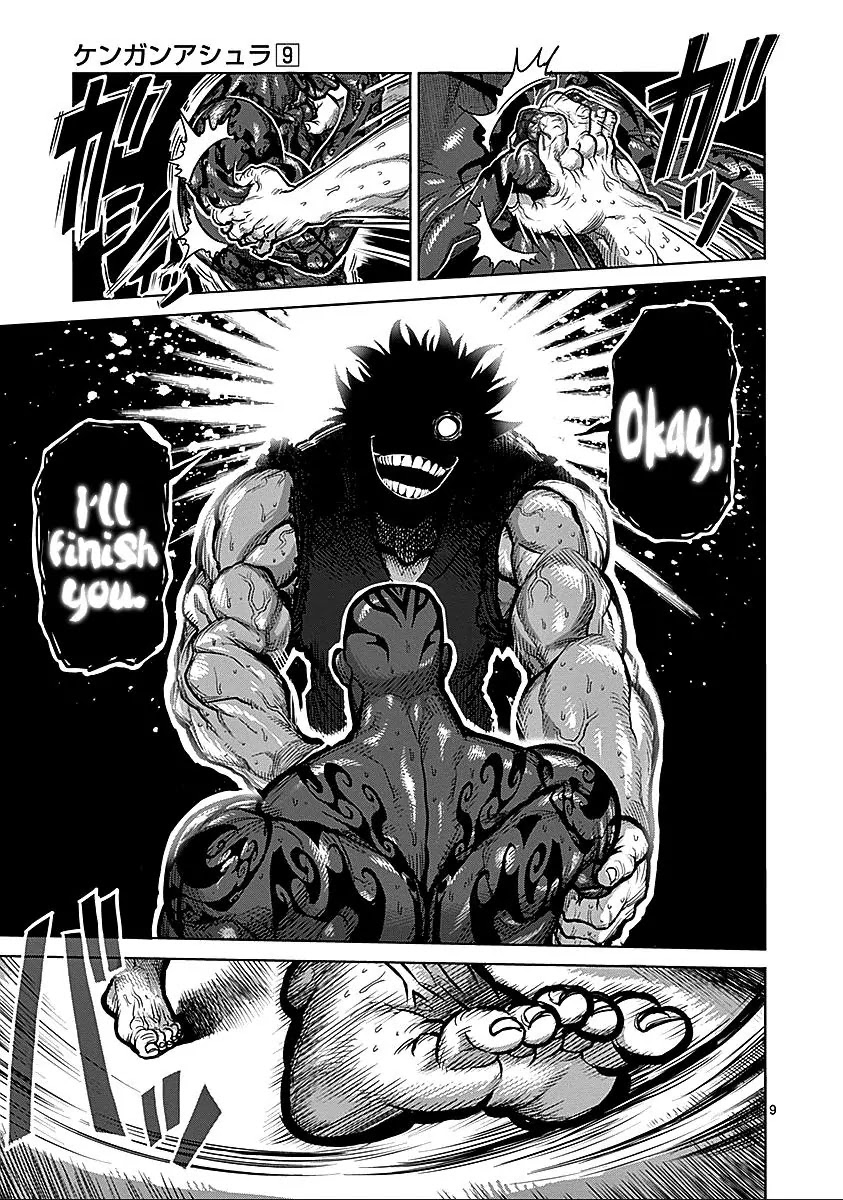 Kengan Asura Chapter 72 page 9 - Chapter 72: Blindness