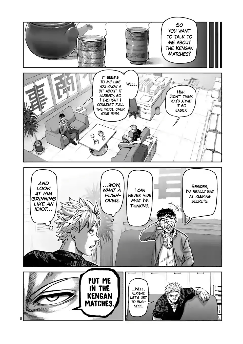 Kengan Omega Chapter 1 page 8 - Chapter 1: Kengan Matches