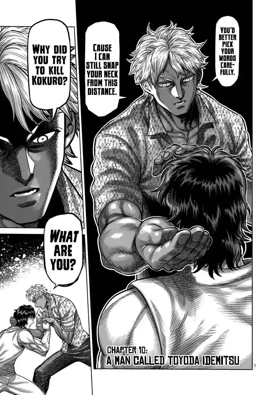 Kengan Omega Chapter 10 page 1 - Chapter 10: A Man Called Toyoda Idemitsu