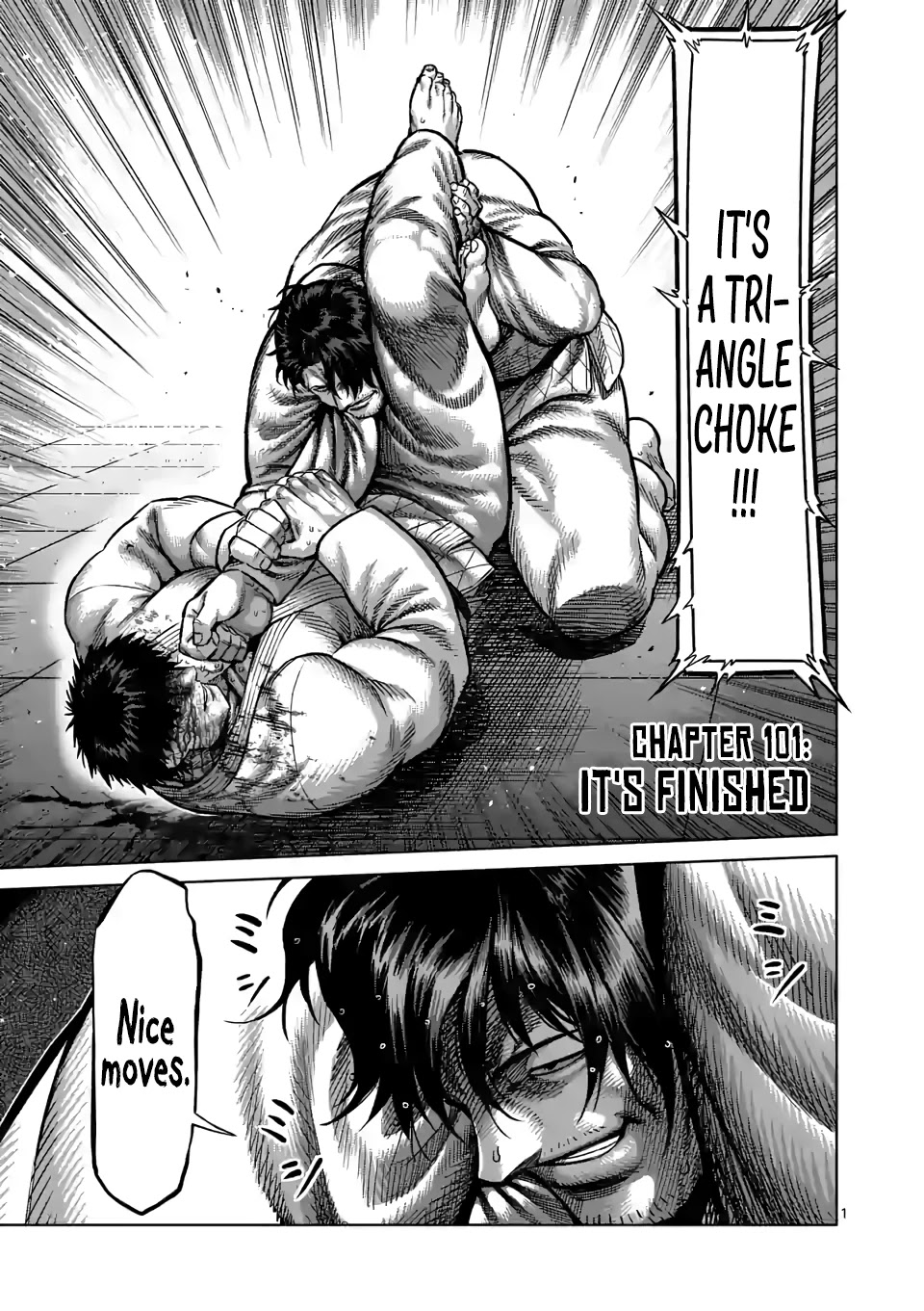 Kengan Omega Chapter 101 page 1 - Chapter 101: It's Finished